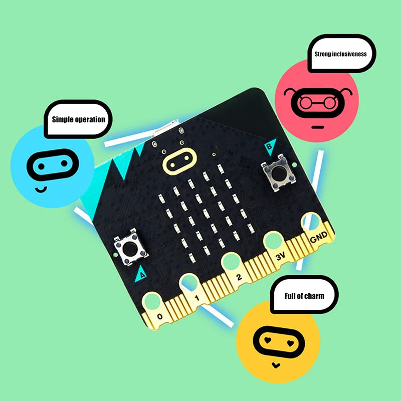 Interactive Micro Bit V2 Go Edition BBC Microbit 0 Board Hands-on Qme