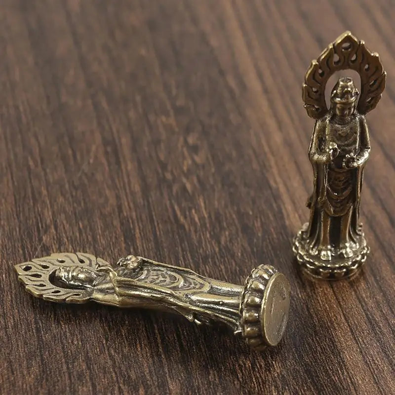 Handicraft Buddhist Decor Buddha Guanyin Statue Bodhisattva Desktop Qme