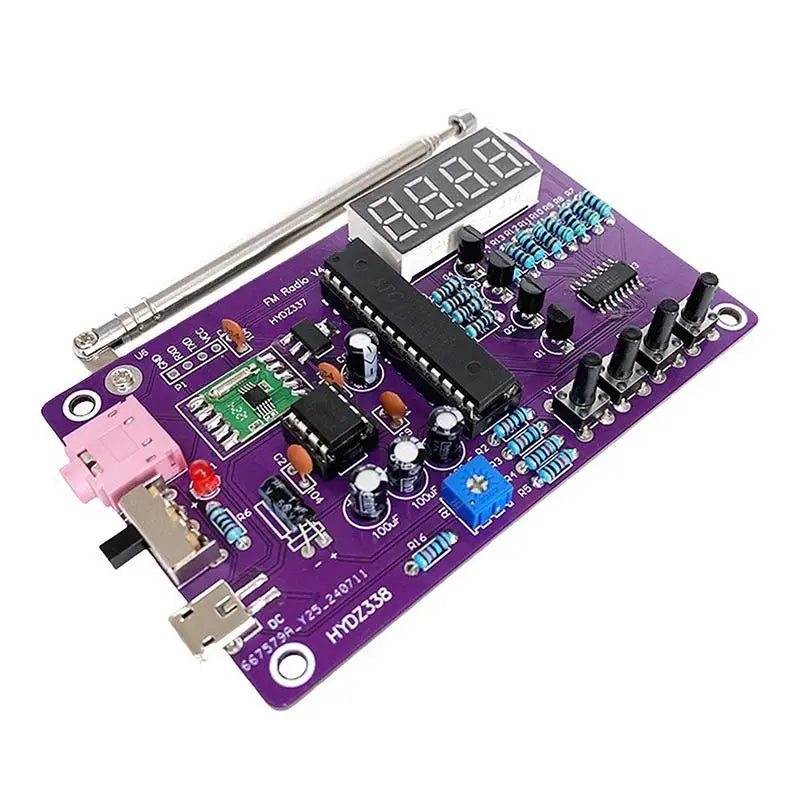 Digital Display FM Radio DIY 87-108MHz Dual Channel Electronic Qme