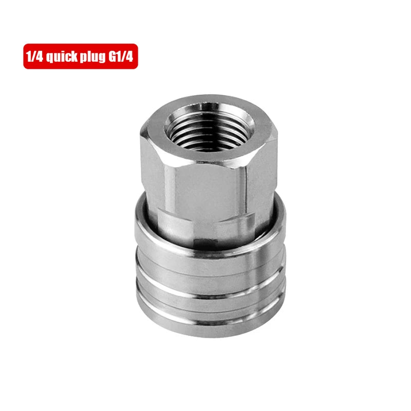 High Pressure Washer Adapter 1/4" Quick Connector Quick Release Fitting G1/4 Quick Plug Connector Pressure Washer Accessories. Qme