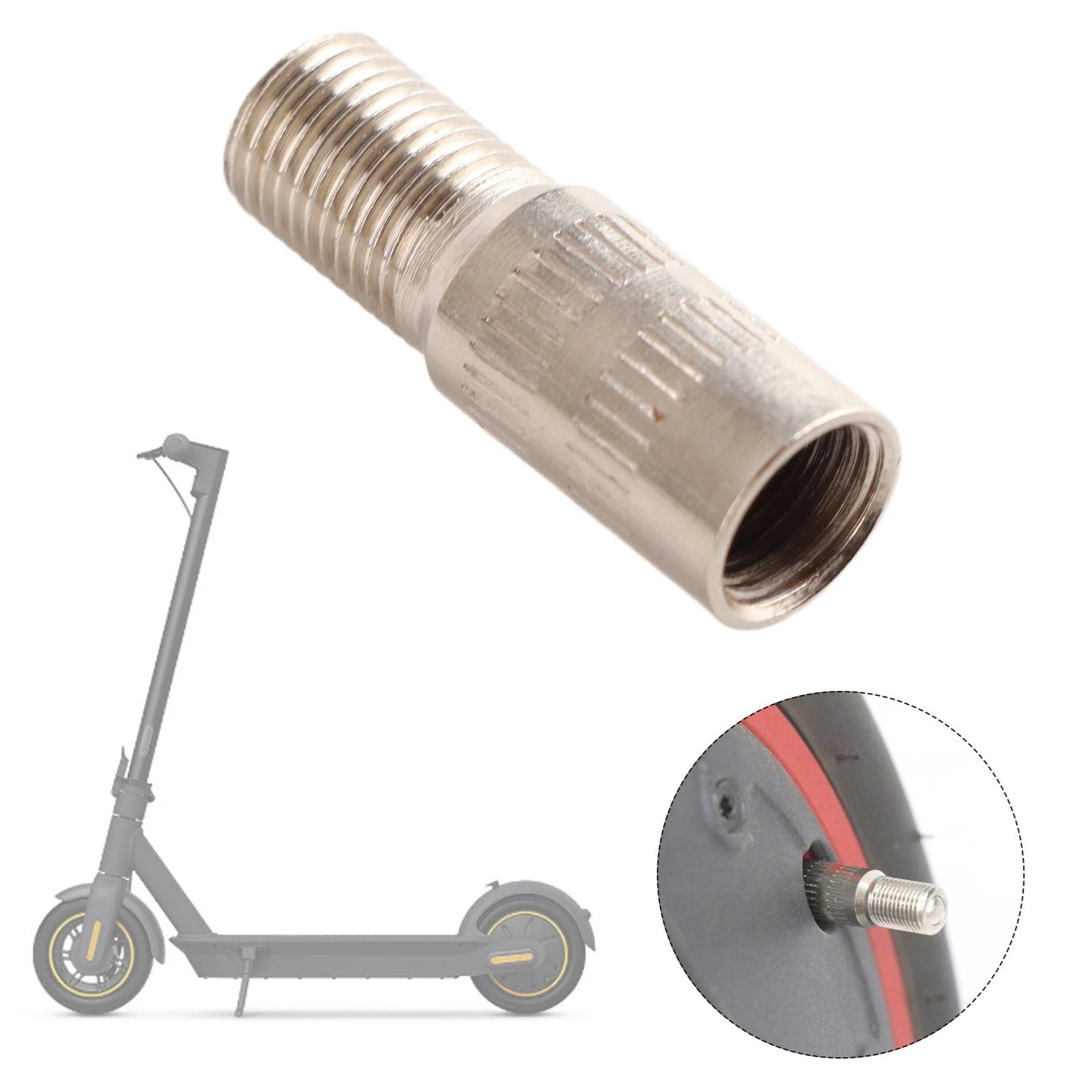 Extend Inflatable Valve for M365/Pro Scooter Front Wheel Motor Inflatable Air Nozzle Inflatable Air Nozzle for M365/Pro Qme