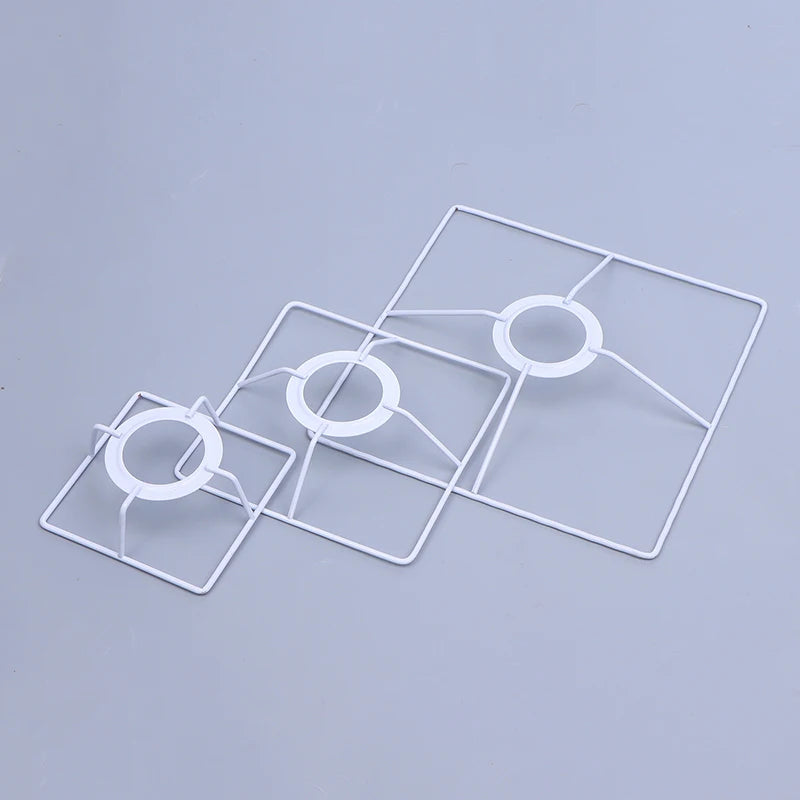 1Set Cylinder Vintage Lampshade Lamp Iron Lamp Frame Shade Accessories For E27 Lamp Socket Chandelier Qme