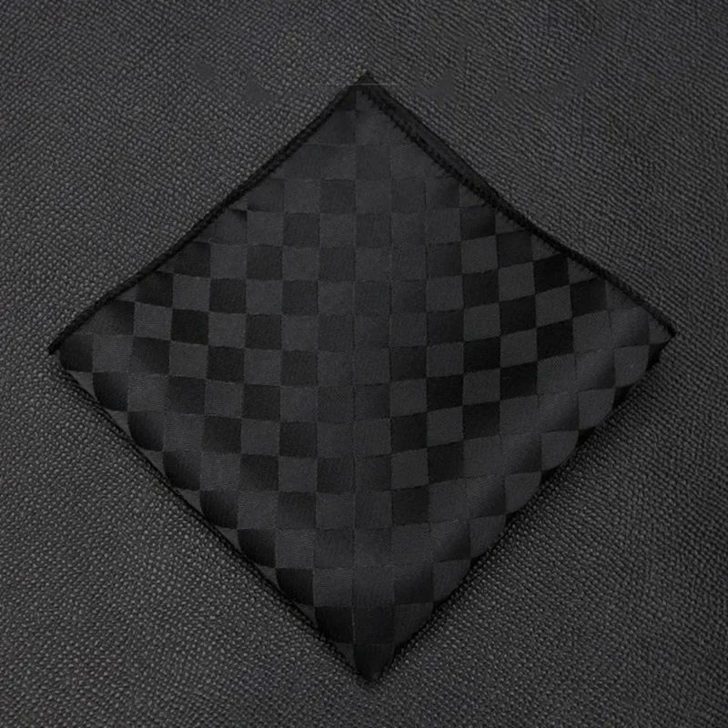 Men Pocket Square Suits Hanky Plaid Handkerchiefs Casual Suit
