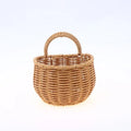 Bathroom Wall Hanging Basket Imitation Rattan Woven Ginger Garlic Egg Qme A S