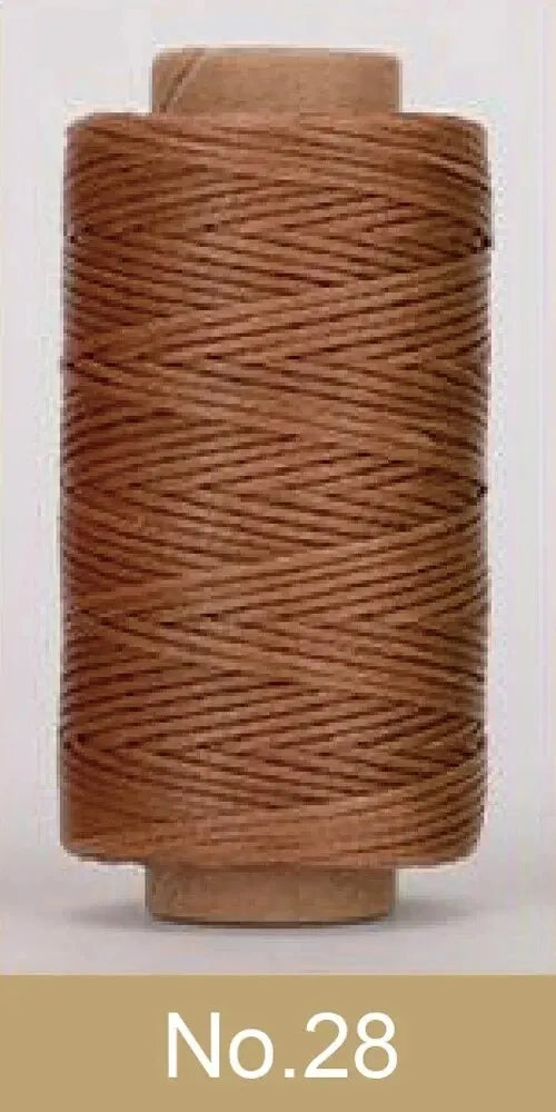 4PCS 30M Flat Waxed Thread Cord Leather Sewing for DIY Handicraft Tool Hand Wax Stitching Repair Cord Durable Polyester Leather Qme No. 28