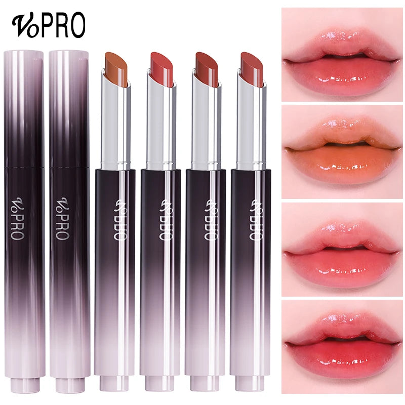Moisturizing Water Light Lipstick,Mirror Gloss Jelly Gel Lip Gloss,Long-Lasting,Waterproof,Lightweight,Nourishing & Hydrating Qme