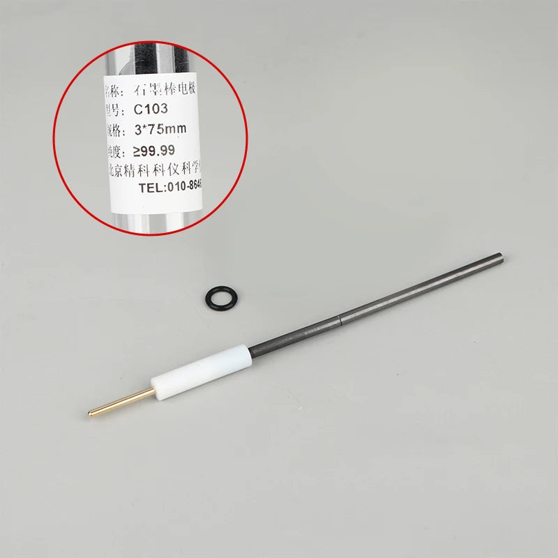 3/4/5/6MM Electrode Research Rod Electrolysis High-purity Electrolysis Anode Carbon Rod Qme 3x75mm
