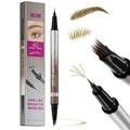Velvet Wild Eyebrow Pencil Square Angled Brush Multifunction 3D Brow Dye Cream Hairline Anti-smudge Waterproof Eyebrow Tint Pen Qme W680-1