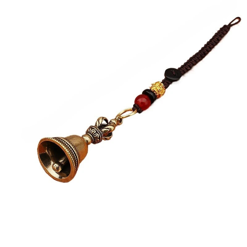 Brass Handicraft Die-casting Drop Magic Antique Bell Wind Tibetan Qme