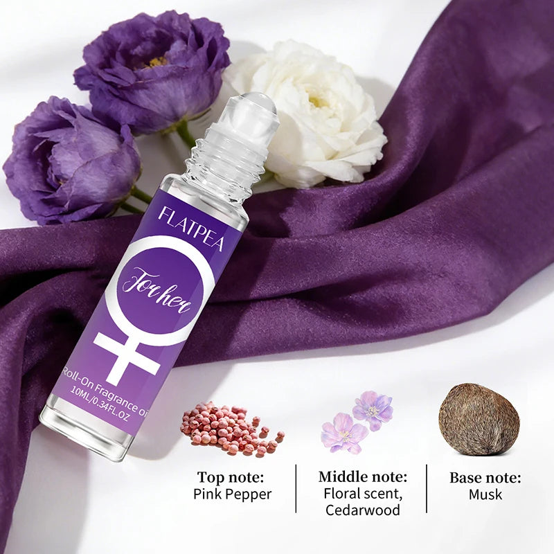 Fruity Scent Pheromone Perfume Roll-on Essential Oil Amber Musk Woody Qme