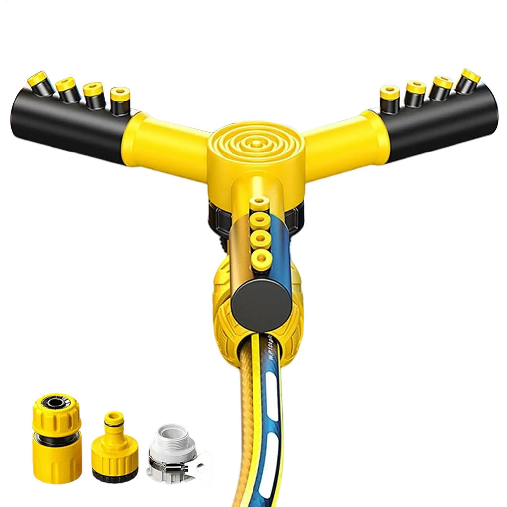 Garden Sprinkler Adjustable Spray Automatic Irrigation Water Nozzle Yard Sprinkler For Lawn For Watering Cleaning Outdoor Park Qme