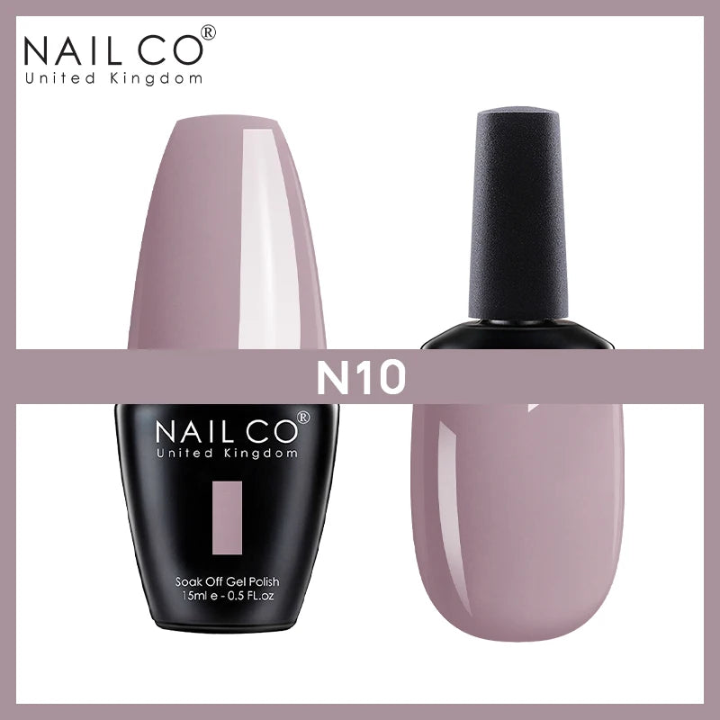 NAILCO Nude Nails Gel Nail Polish UV LED Semi-permant Varnish Hybrid Qme N10