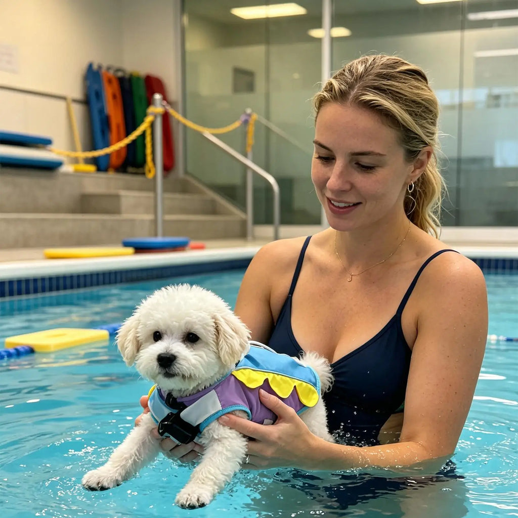 Dog Jacket Breathable Fit Water Safety Swimwear Sea Swimming Small Qme