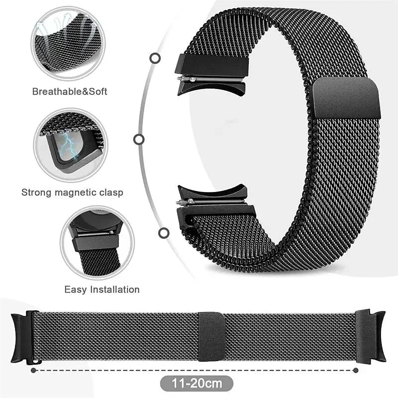 Strap + TPU Case For Samsung Galaxy Watch 6 Classic 43mm 47 42mm No Gaps Metal Bracelet Galaxy Watch Qme