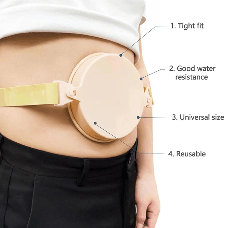 Ostomy Stoma Cover Shower Colostomy Protector Wound Bath Belt Qme