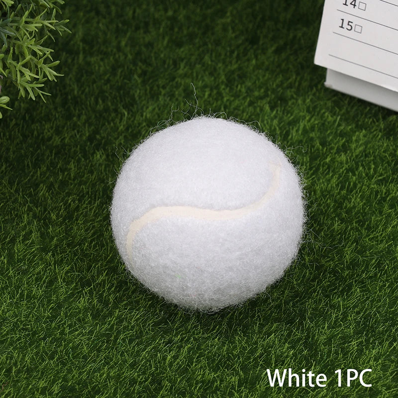 1 Ladies Beginners Durable Practice Tennis Ball Balls Wear-resistant Qme 1PC White