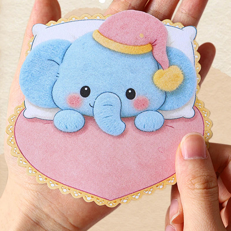 Plush-Style Cute Pet Large Sticker Pack, Decorative Stickers for Creation, Suitable for Gift Wrapping, Notebooks and Phone Cases Qme