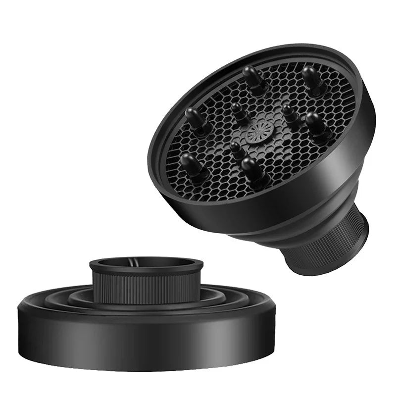Universal Silicone Hairdryer Diffuser Cover Scalable Hair Drying Tool with Temperature Resistant Dispersing for Salon Qme
