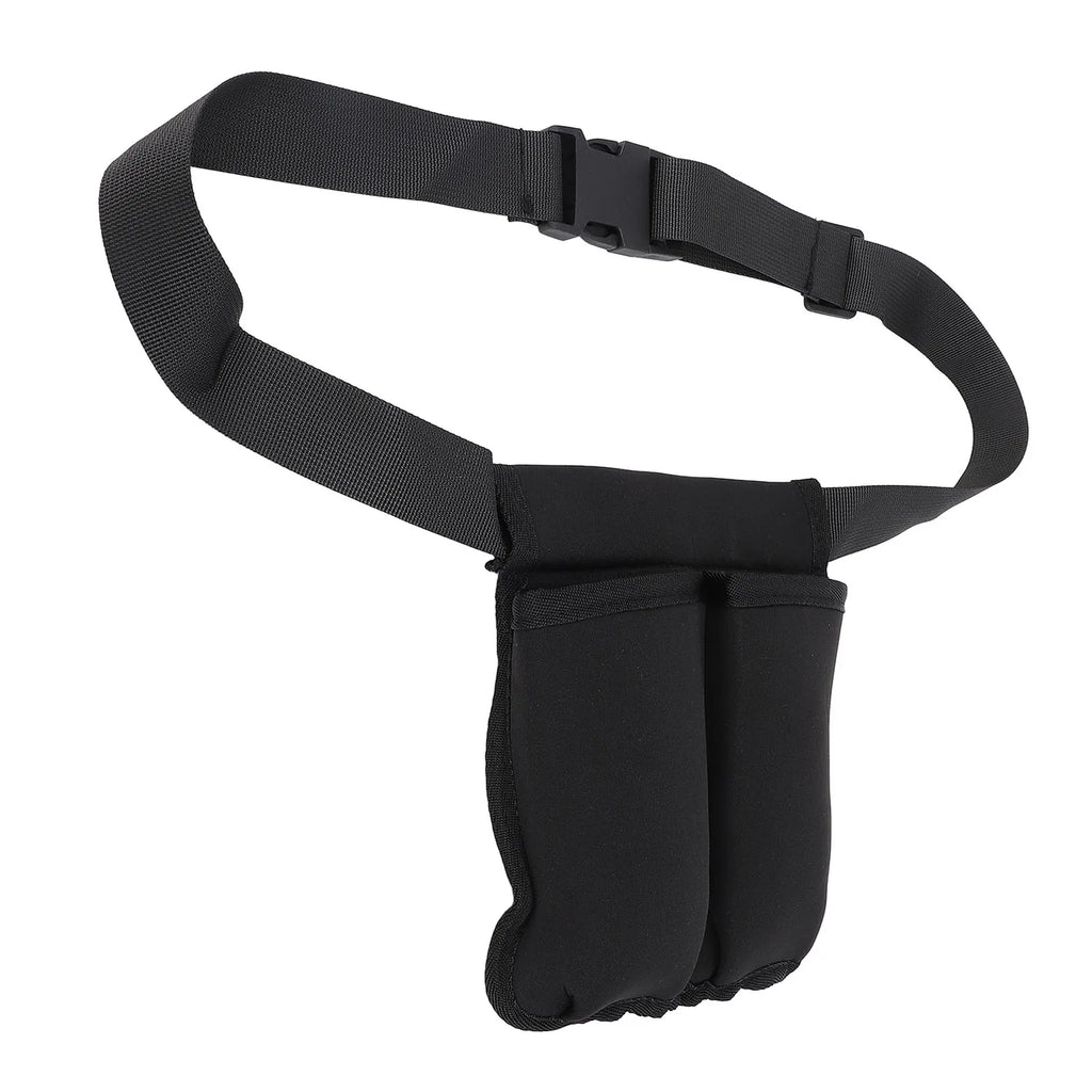 Massage Waist Pouch Two Bottles Massage Bottle Bag Adjustable Belt Supplies Professional Lotion Holster for Therapist Qme