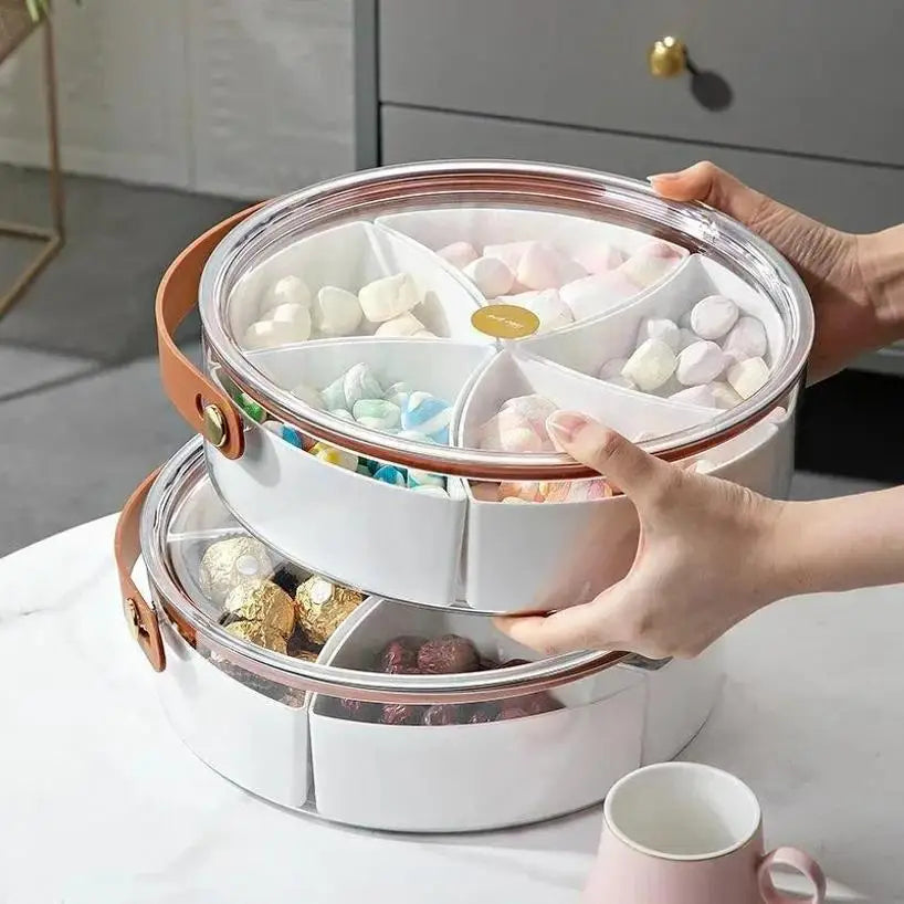 Portable Transparent Dried Fruit Box Lid Household Light Luxury Qme