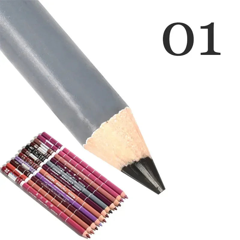 28Color Antifouling Lip Liner Professional Lipstick Pen Precise Waterproof Lip Outline Pencil Lip Makeup Lasting Eyeliner Creamy Qme 1