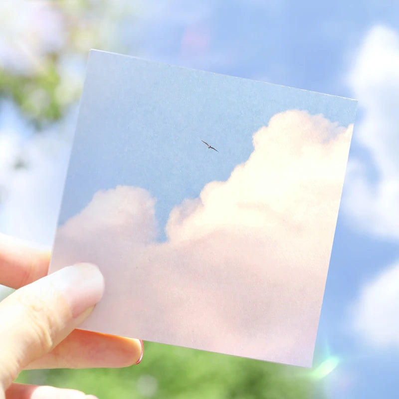 Ins Colorful Clouds To Do List 100/600 Sheets planner Student Long Style Note Paper Memo Pad Stationery School Supplies Qme