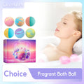 Bath Gift Adult Stress Reliever Anxiety Relief Spa Natural Organic Fragrance Bath Balls with Surprise Bath Ball Birthday Qme 6pcs Boxed
