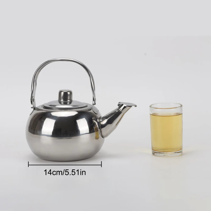 Stainless Steel Water Kettles Teapot Infuser Filter Coffee Kettle Qme S Silver