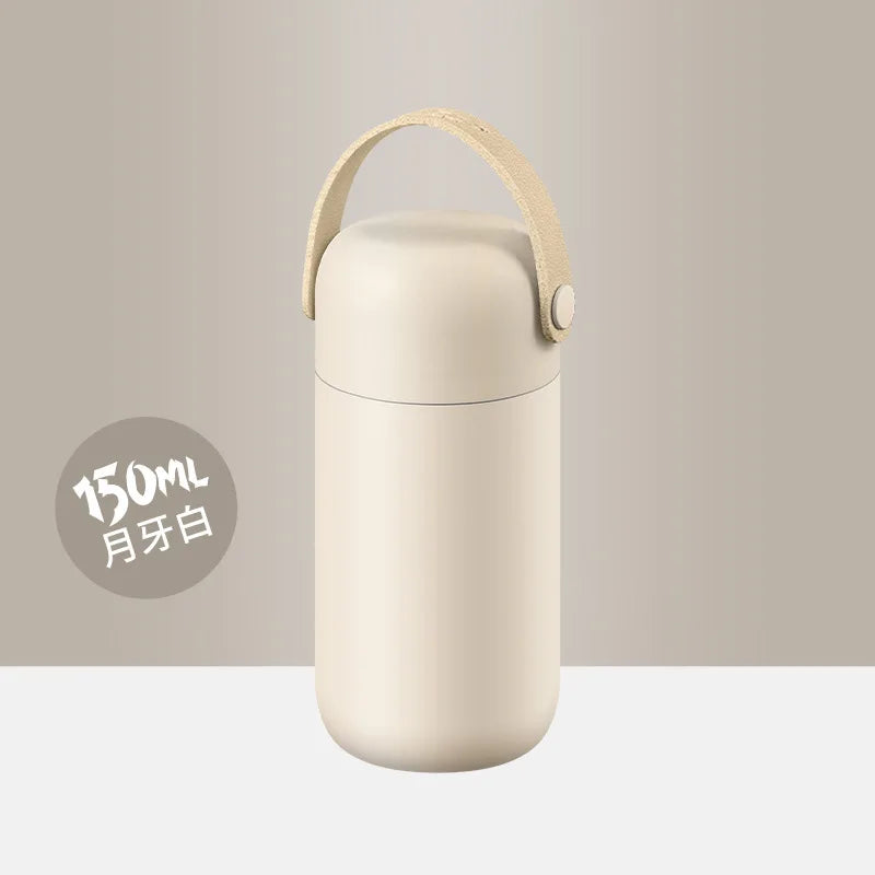 Macaron Palette Mini Pocket Thermos Cup Qme WHITE 150ml