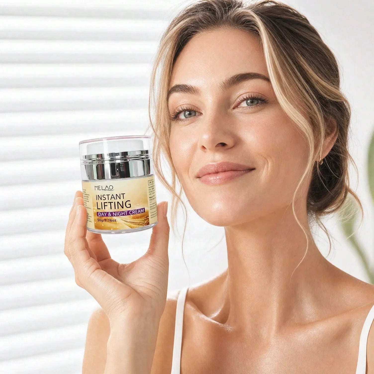 MELAO Instant Lifting Day & Night Cream,Firming Facial Moisturizer, 24H Hydrating Face Cream for Fine Lines & Wrinkles Qme