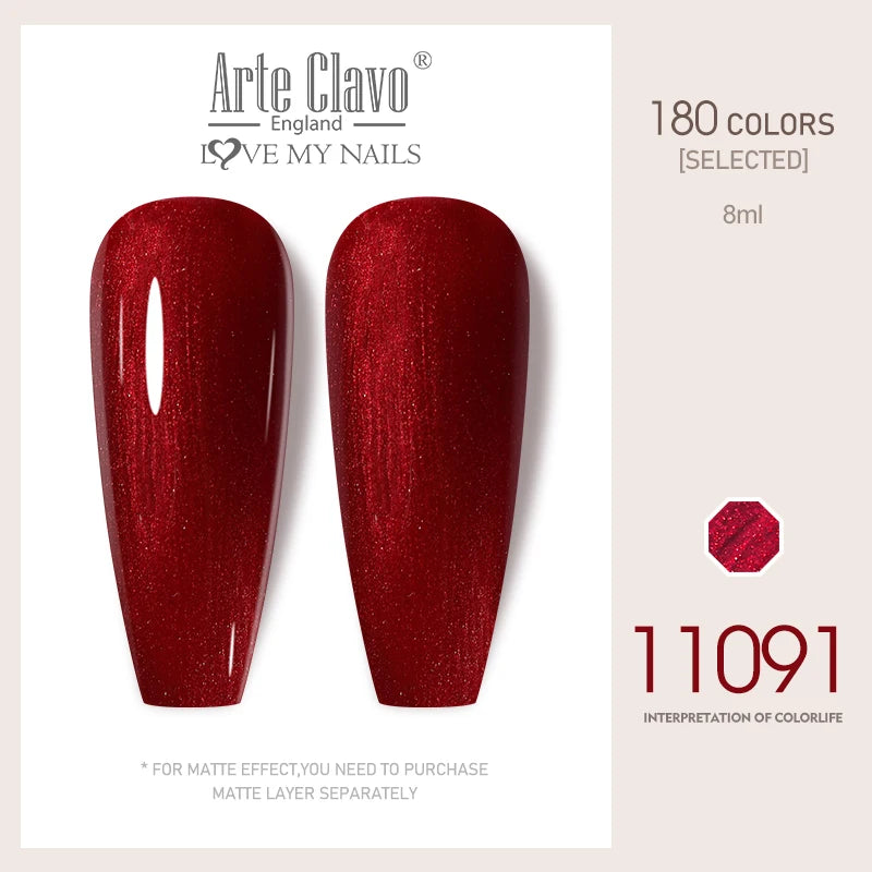 Arte Clavo Colorful Glitter Series UV Gel Nail Polish Sequin Soak Off