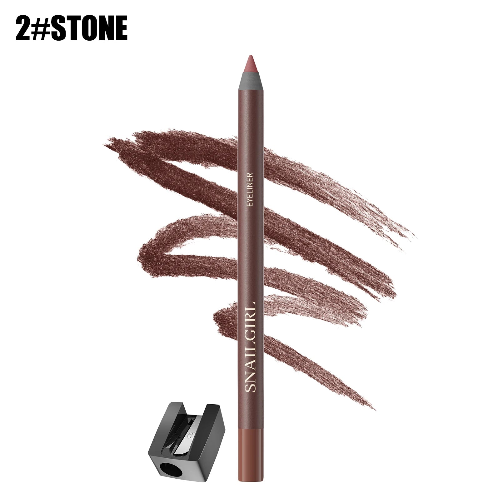 Eyeliner Pen, Waterproof And Sweatproof, Long Lasting Smudge ProofHard Refill Eyebrow Pencil Qme M301-2
