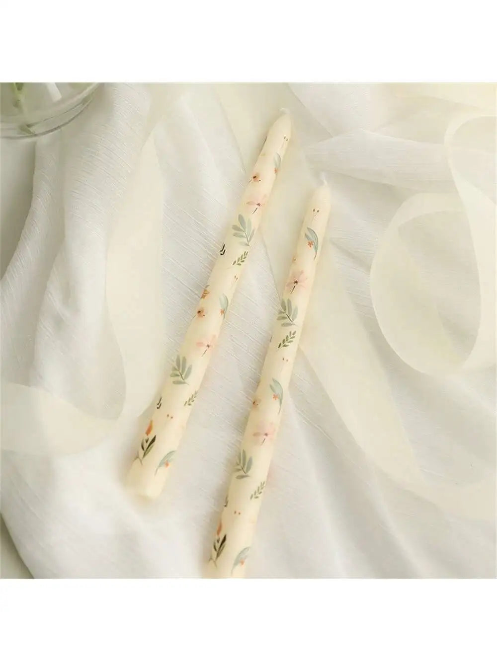 Box Printed Long Candle Christmas Winter Holiday Halloween Qme yellow