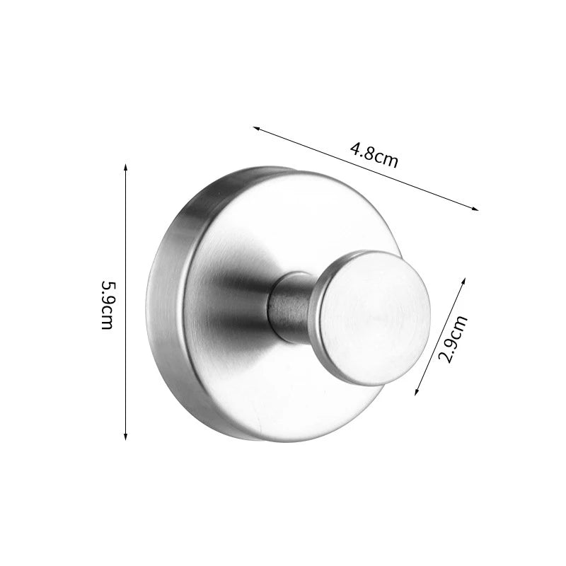 Shower Brushed Nickel Towel Hooks Hanger Bathrooms 304 Stainless Qme A1