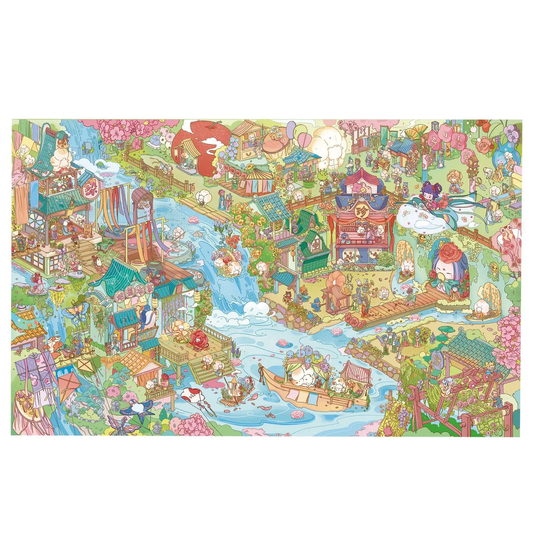 TIANZI 3D Cartoon Miniature Scene Stickers Collection Pocket House Stacking Stickers DIY Kawaii Handmade Scrapbook Decoration Qme 2A