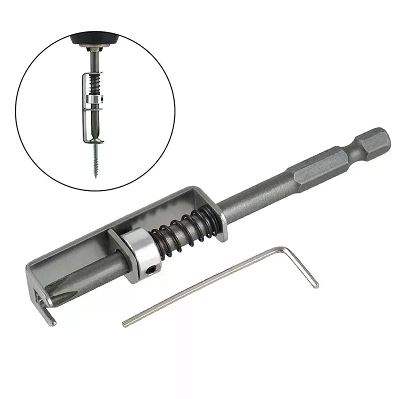 Spring-Loaded Screw Holder Bit Wear Resist Anti-Drop Screwdriver Bit Universal Screw Retaining Tool For Electricians Mechanics Qme