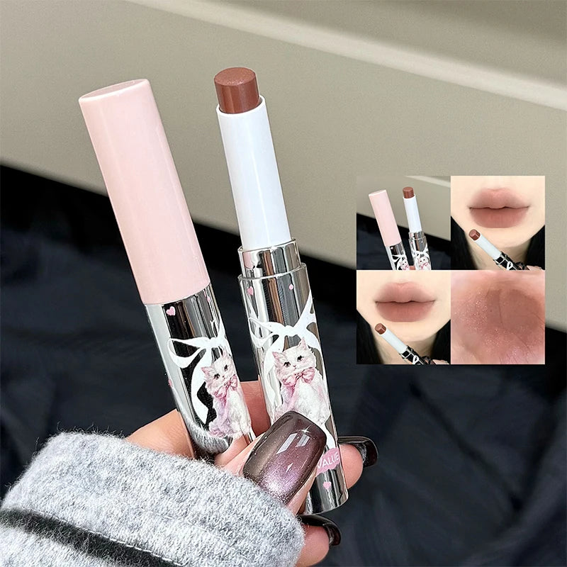 Art Value Velvet Cute Lipstick Matte Soft Mist Colorful Lip Stain Long Lasting Nude Red Lip Tint Pen Nourishing Makeup 6 Colors Qme
