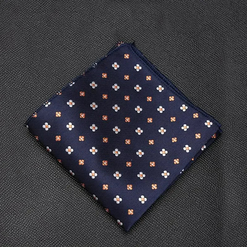 Men Pocket Square Suits Hanky Plaid Handkerchiefs Casual Suit