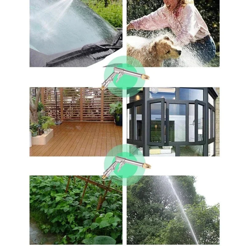 Adjustable Nozzle Pressure Water Spray Car Wash Gun Household Garden Qme