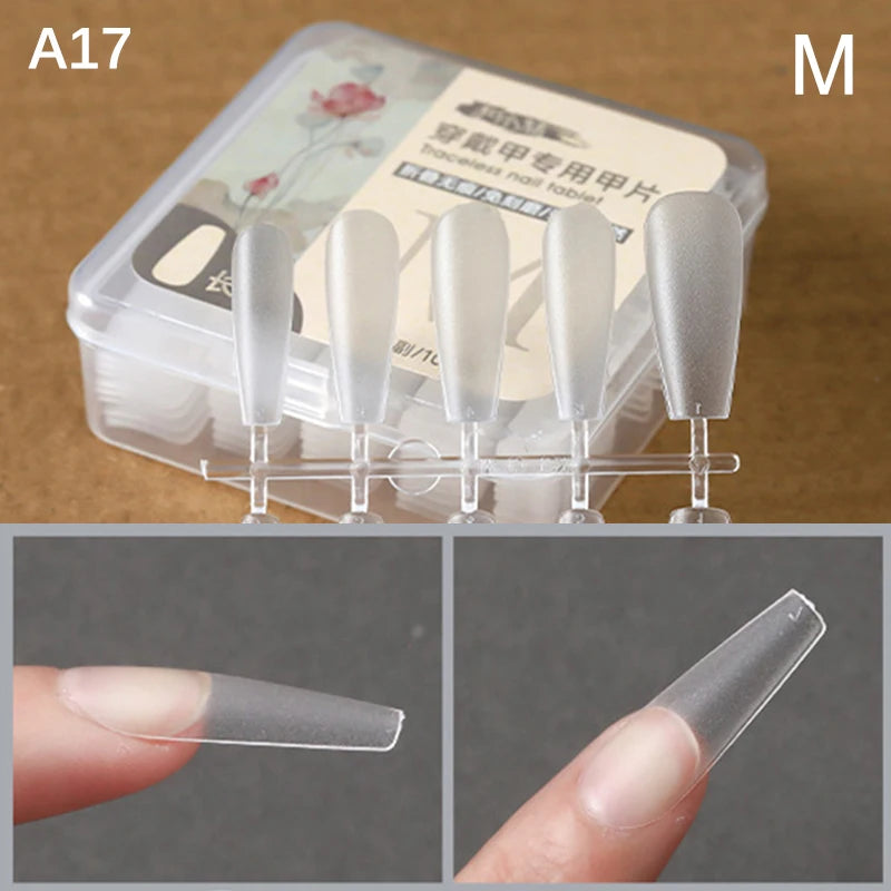 Box False Nails Press Coffin Artificial Clear Fake Nail Tips