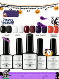 1 Halloween Gel Nail Polish Includes Witch Purple White Vampire Blood Qme 1set
