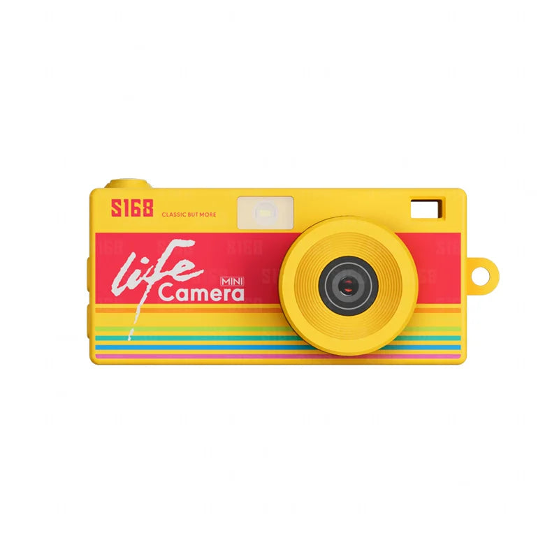 2K HD Mini Digital Camera Compact Video Recorder Screen Portable Qme one size Yellow