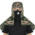 2pcs Breathable dust-proof hood, mask with shawl, loader, labor insurance work cape, unisex, anti-ash and anti-dust Qme Yellow Black