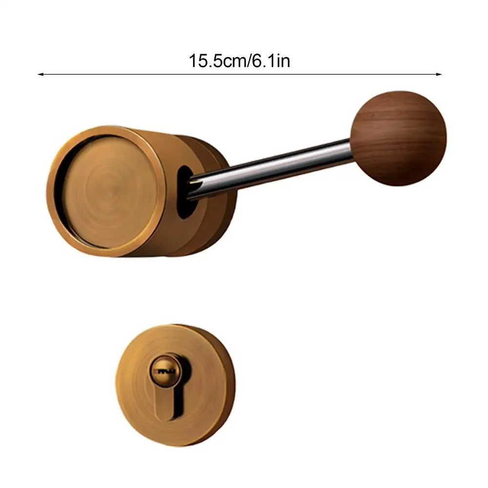 Interior Door Lock Mute Security Door Bar Modern Security Door Bar Rocker-Type Door Knobs Interior With Lock For Bedroom Or Qme WHITE China Mainland