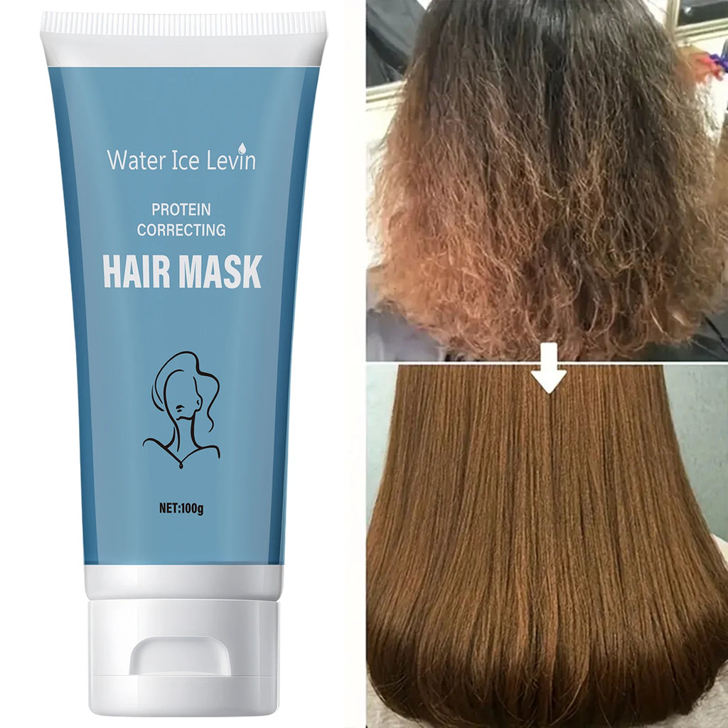 Keratin Hair Mask, Moisturizes and Nourishes Hair, Smoothes Straight Hair, Softens Damaged and Frizzy Hair, Makes Hair Moisturized and Smooth, Suitable for All Hair Types Qme