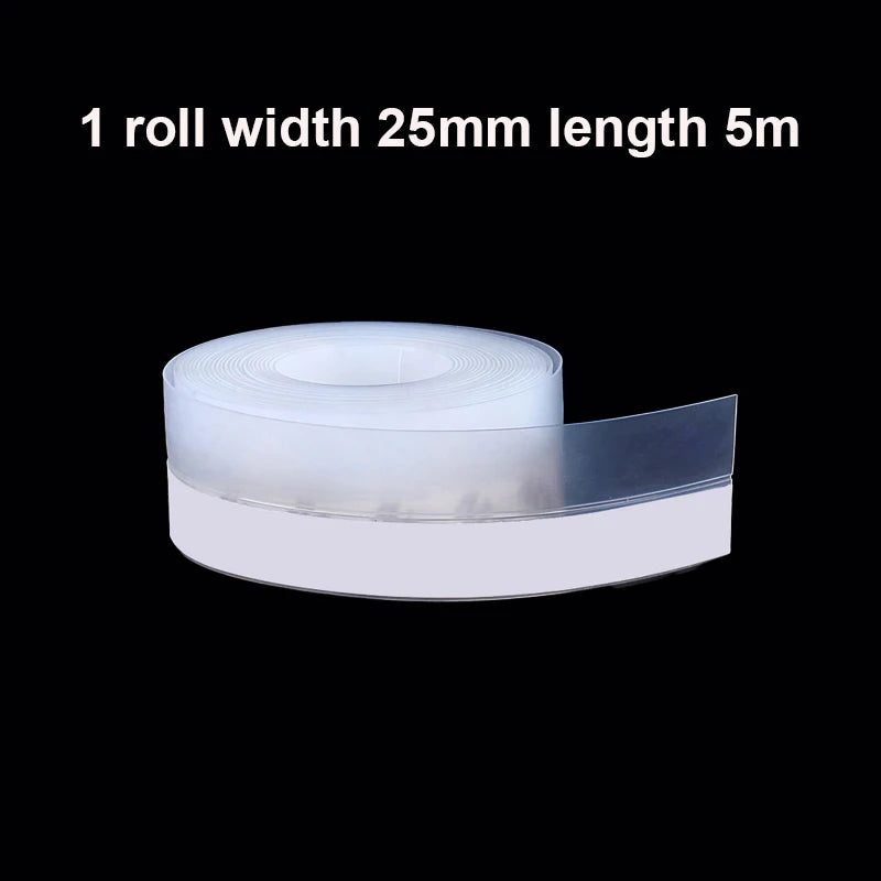 5m Door And Window Seal Rubber Door Seam Soundproof And Windproof Sticker Self Adhesive Door Windscreen Sealing Tape Qme 25mm 5M