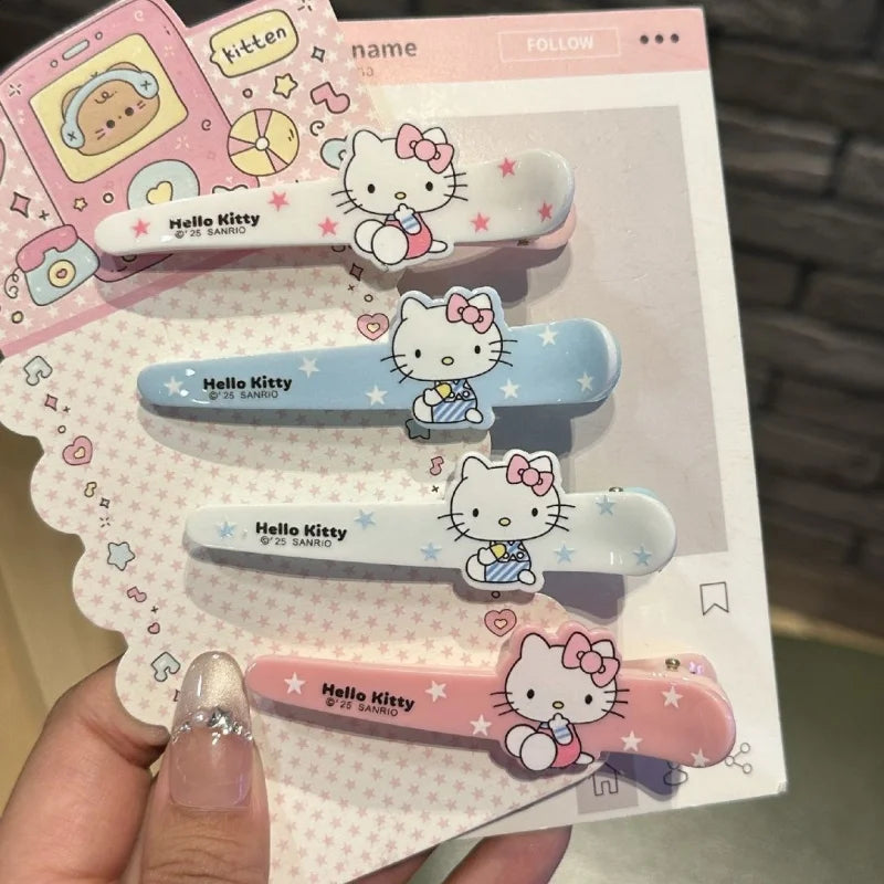 Cute Hello Kitty Duck-billed Hair Clips Student Versatile Accessories Qme