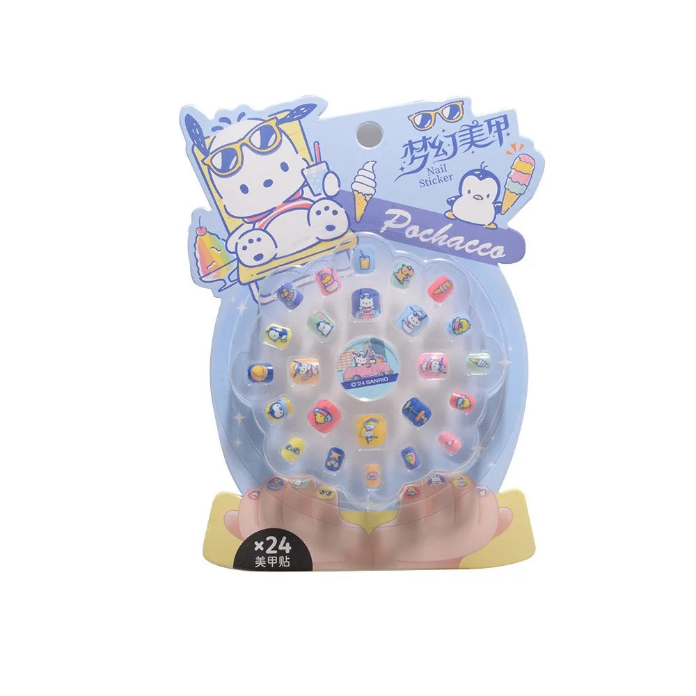 Hello Kitty Kuromi Series Nail Stickers Cute Students Birthday Toys Qme 4