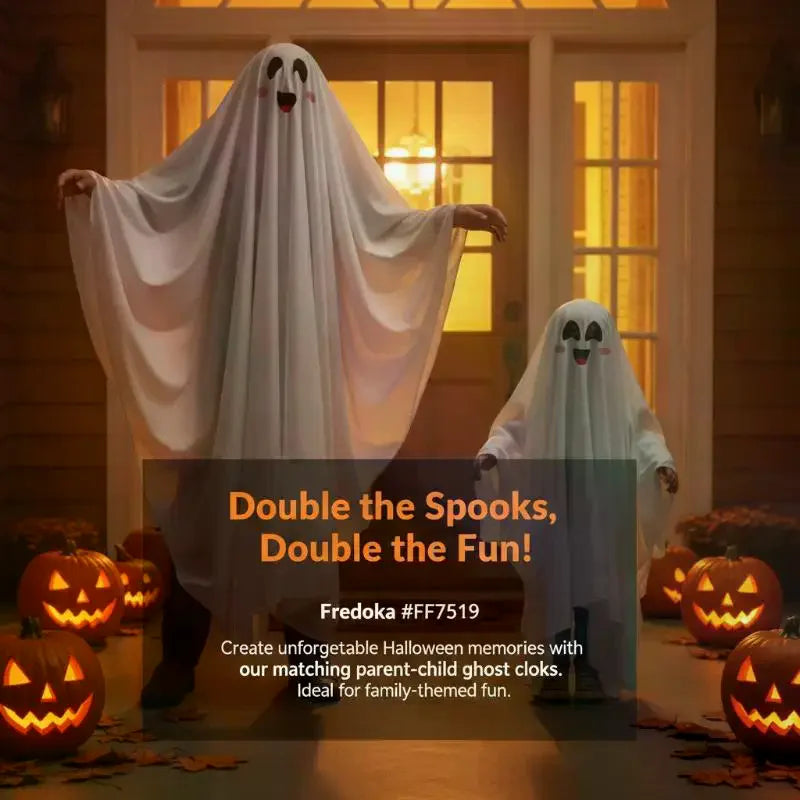Halloween Costume Soft Breathable Fabric Easy Wear Cute Prints For Adults Kids Halloween Parties Qme