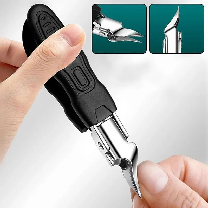 25 Slant Edge Anti-splash Nail Clippers Ingrown Toenail Cuticle Qme